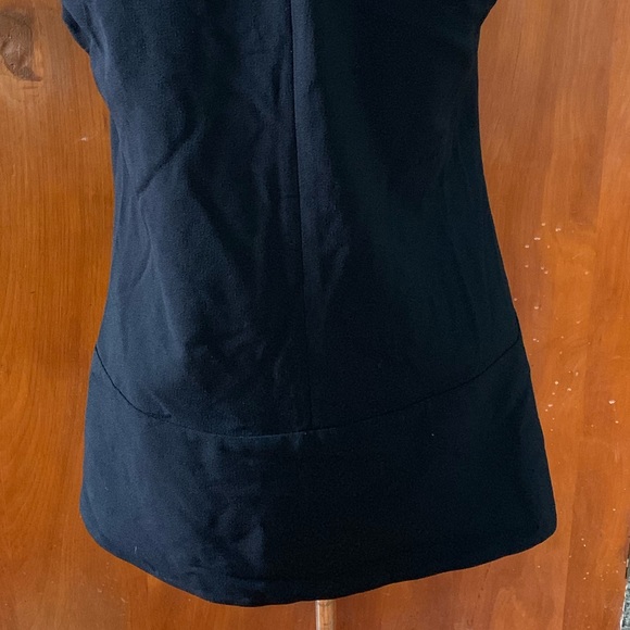 Daniel Rainn Black Open Front Vest Size S New - Picture 3 of 7